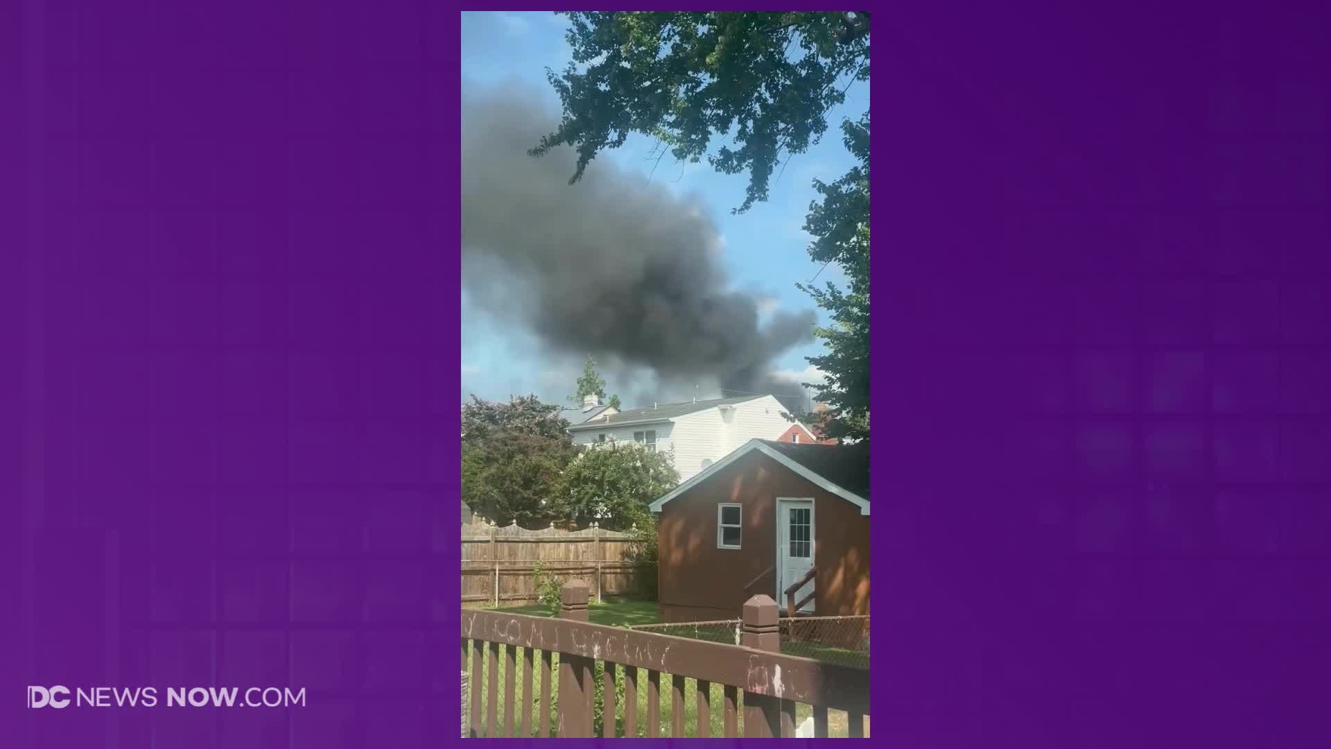 WATCH Smoke plumes following fire in Falls Church DC News Now