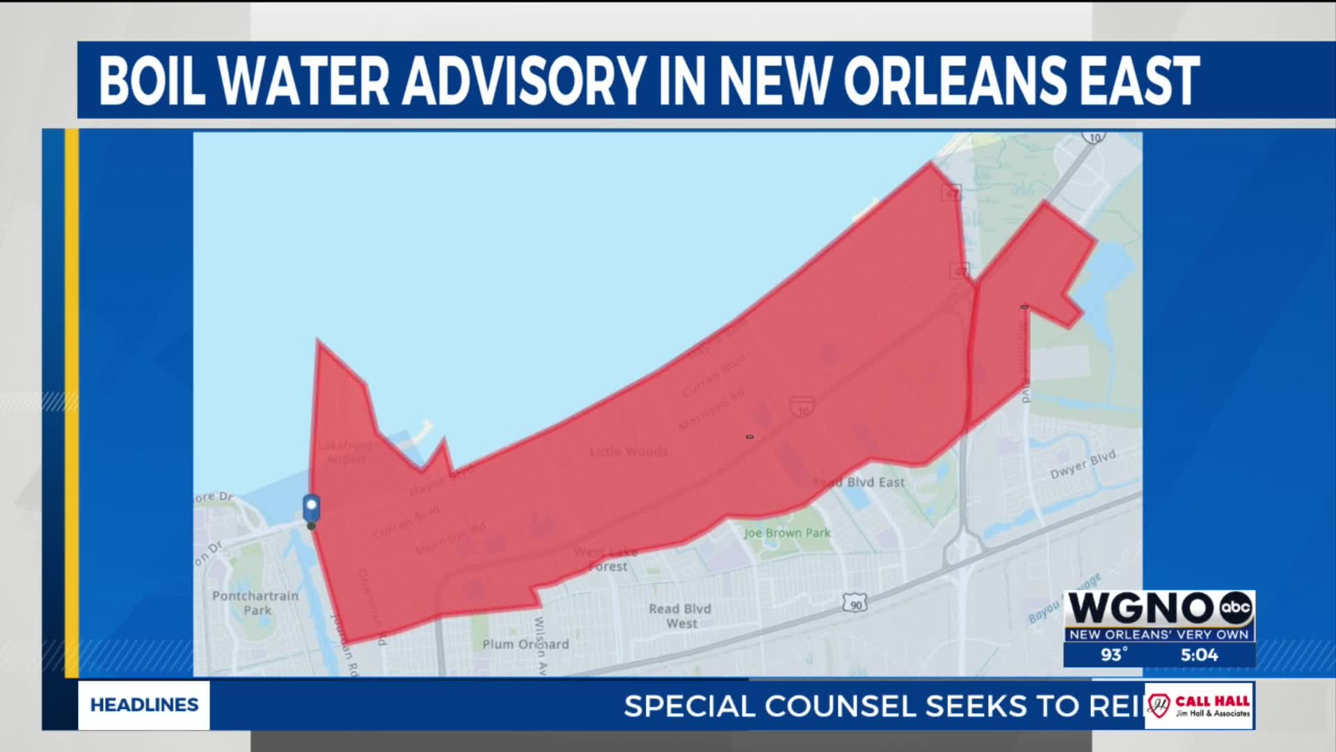 Precautionary boil water advisory issued for parts of New Orleans East ...