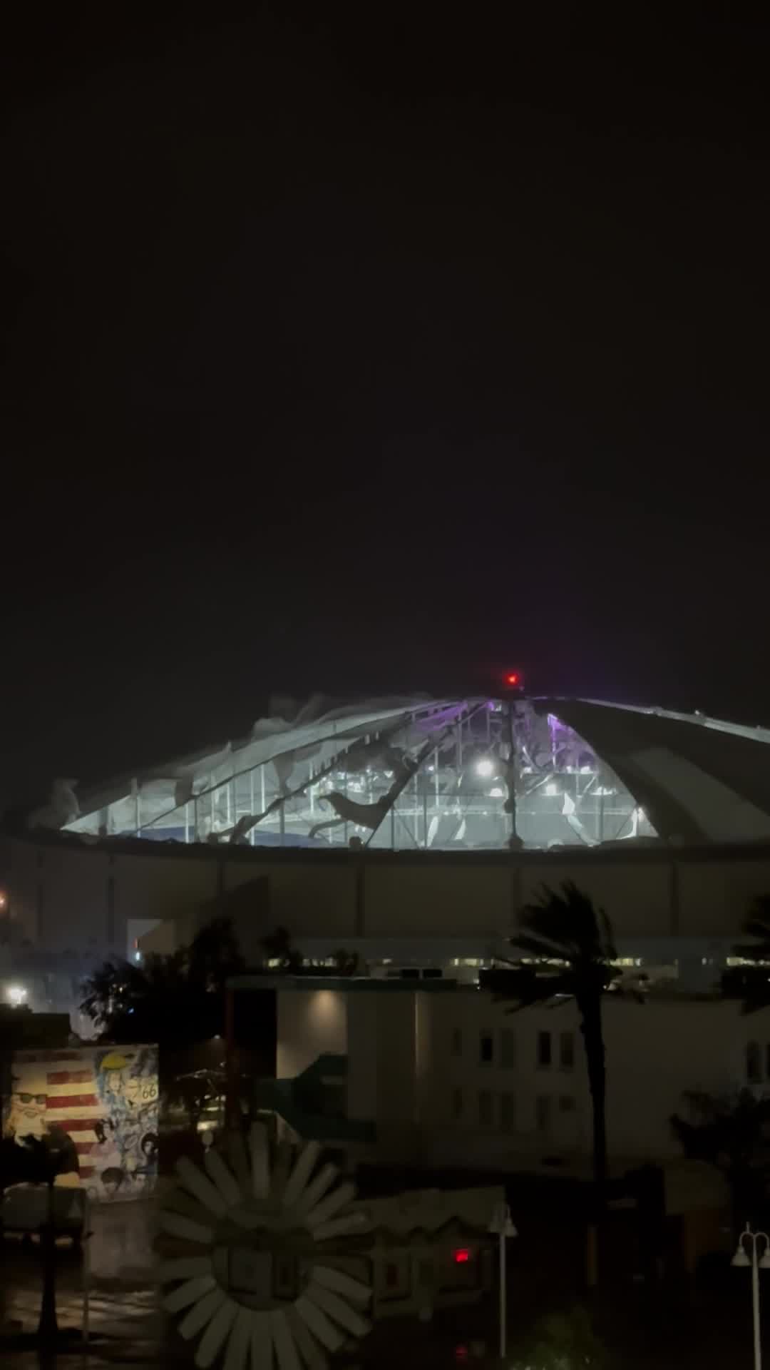 Tropicana Field roof sees more panels torn off KGET 17 Tropicana Field Christmas