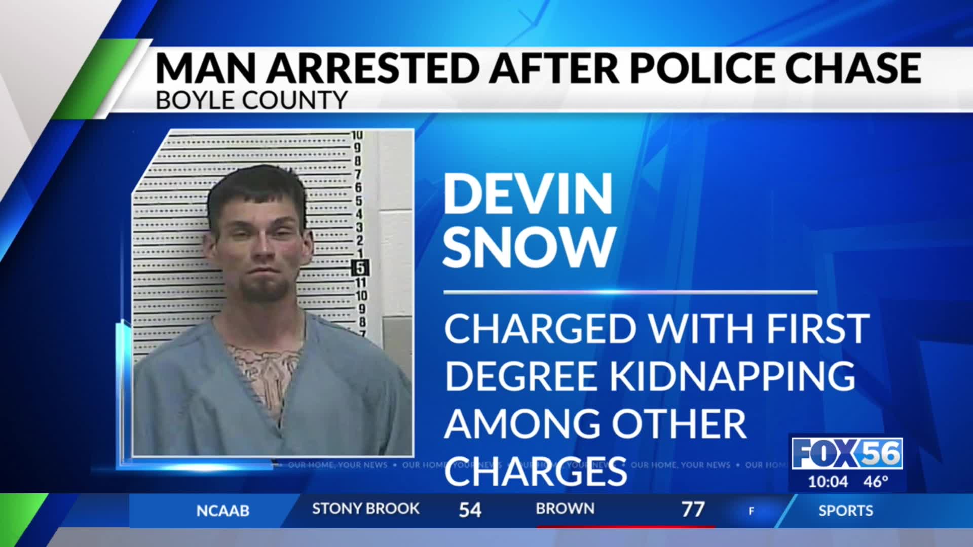 Kentucky man arrested following multicounty chase – FOX 56 News