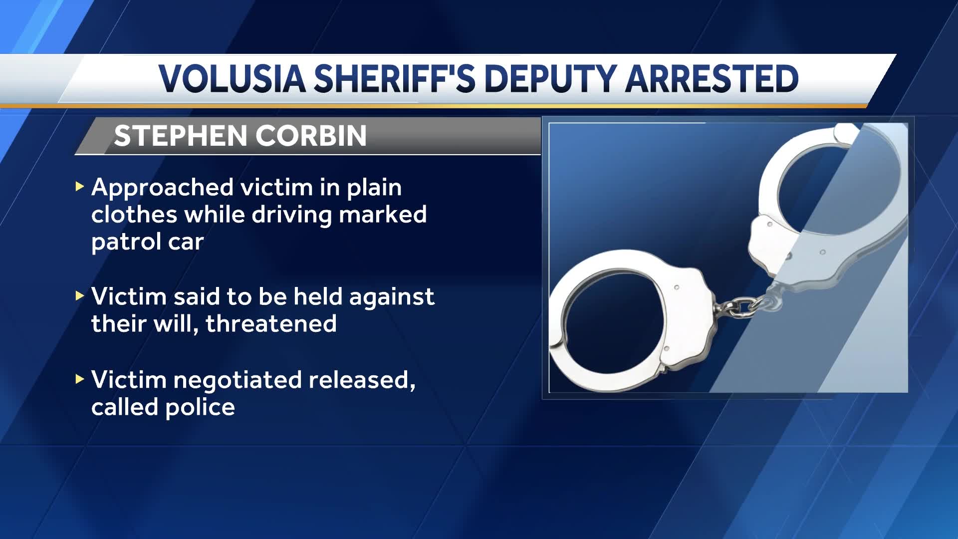 Florida deputy accused of sexual assault held 2nd person against their ...